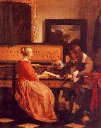 Gabriel Metsu The Music Lesson oil painting on canvas